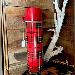 Vintage Flannel Thermos